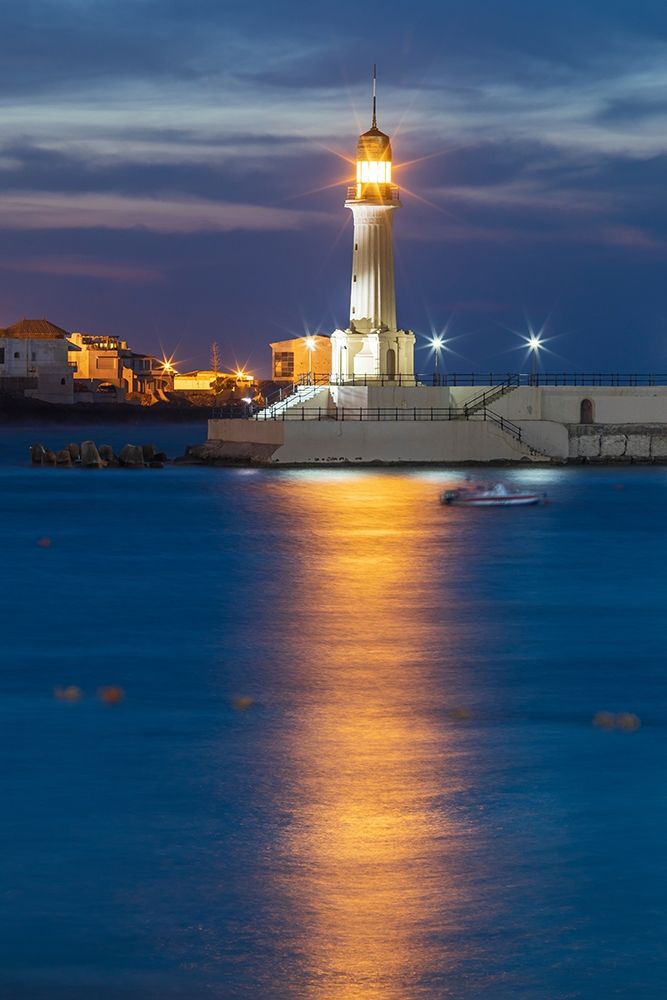 Africa-Egypt-Alexandria Lighthouse in the harbor at Alexandria art print by Emily Wilson for $57.95 CAD